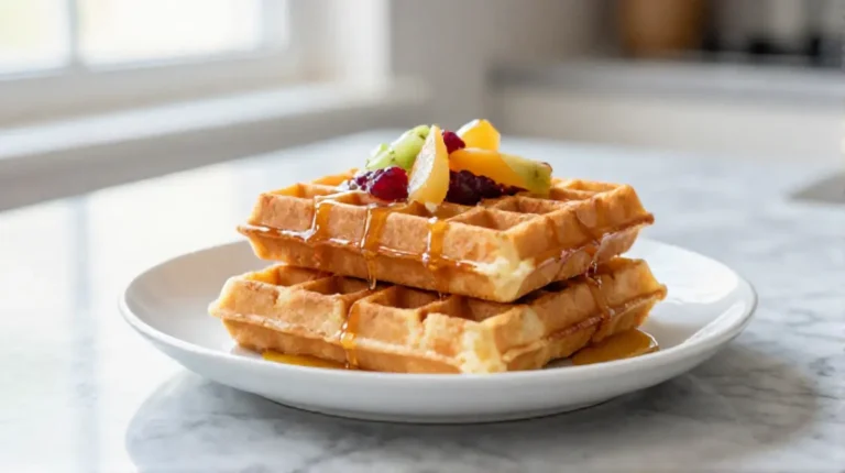 waffle in friggitrice ad aria, un dolce croccante e delizioso
